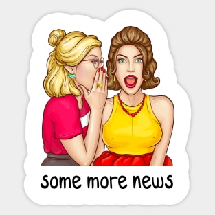 Some More News - cartoon Sticker